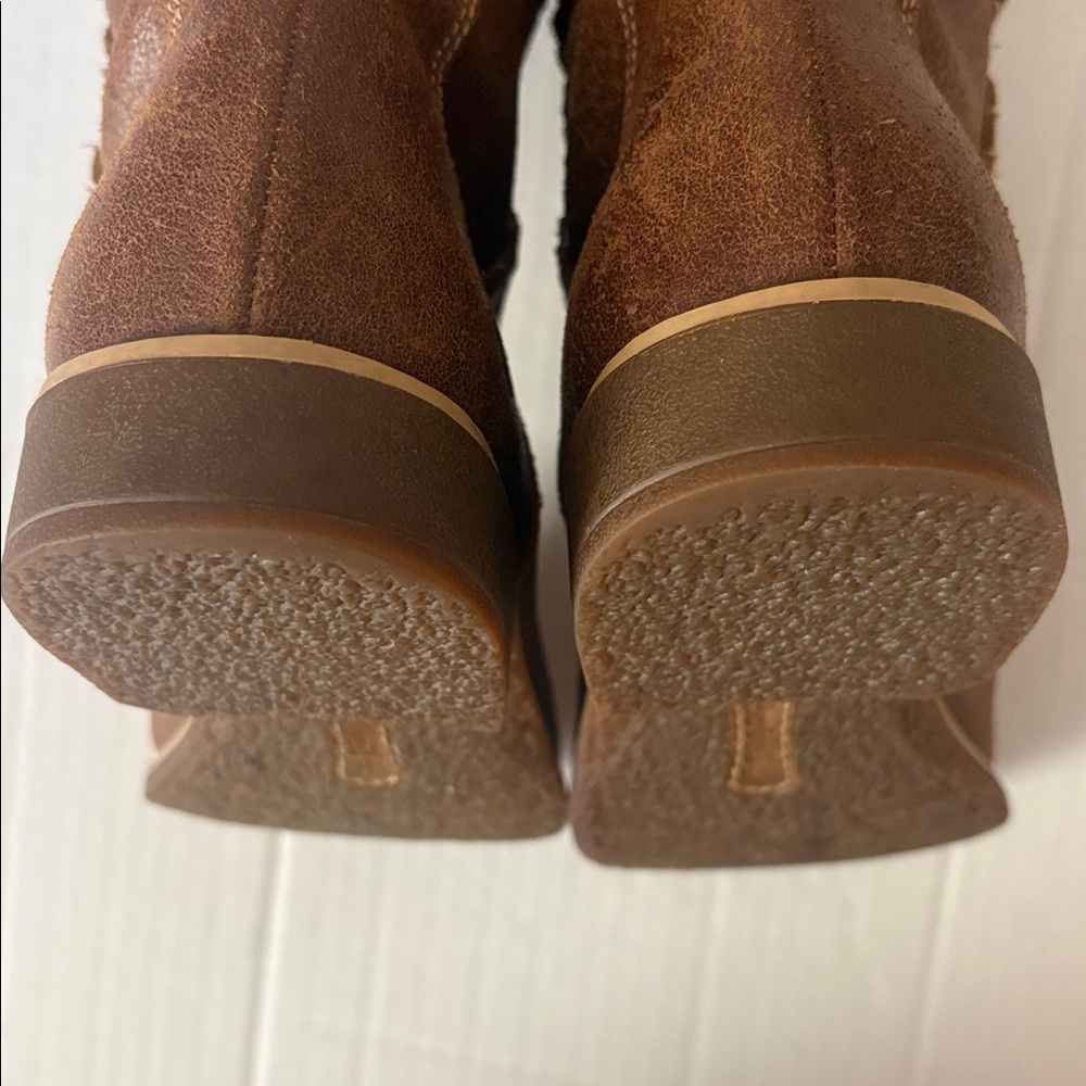 Timberland Earthkeepers Shoreham Tall Fold Down boots,tan/brown leather,size 9.5 - Picture 6 of 14